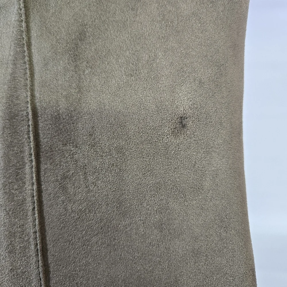 Dolce Vita Finnegan Over The Knee Equestrian Boots Taupe Faux Suede Heeled 9 NIB